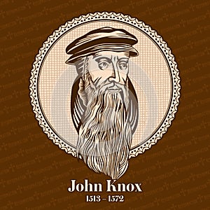 John Knox 1513 Ã¢â¬â 1572 was a Scottish minister, theologian, and writer who was a leader of the country`s Reformation. photo